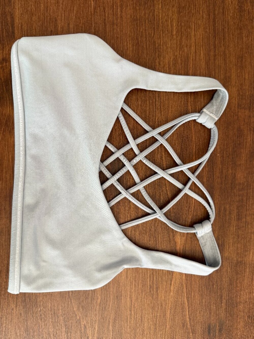 Lululemon Free To Be Wild Sports Bra, Size 4 Light Grey - No Pads